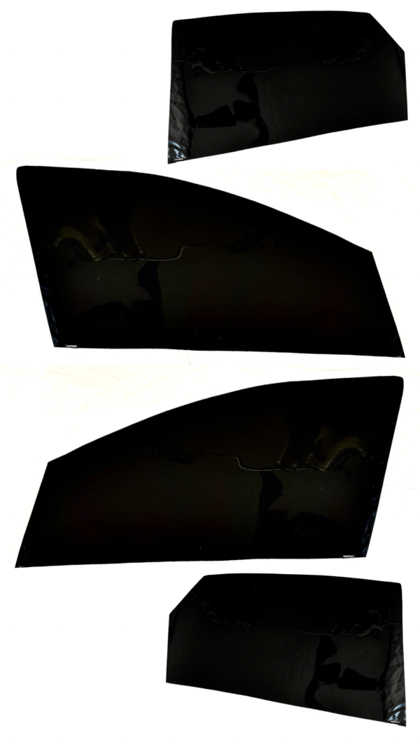 KUV 100(4PCS) window tints by Tintxpertz : Removable & Reusable Tint (Z Black Car Window Film)